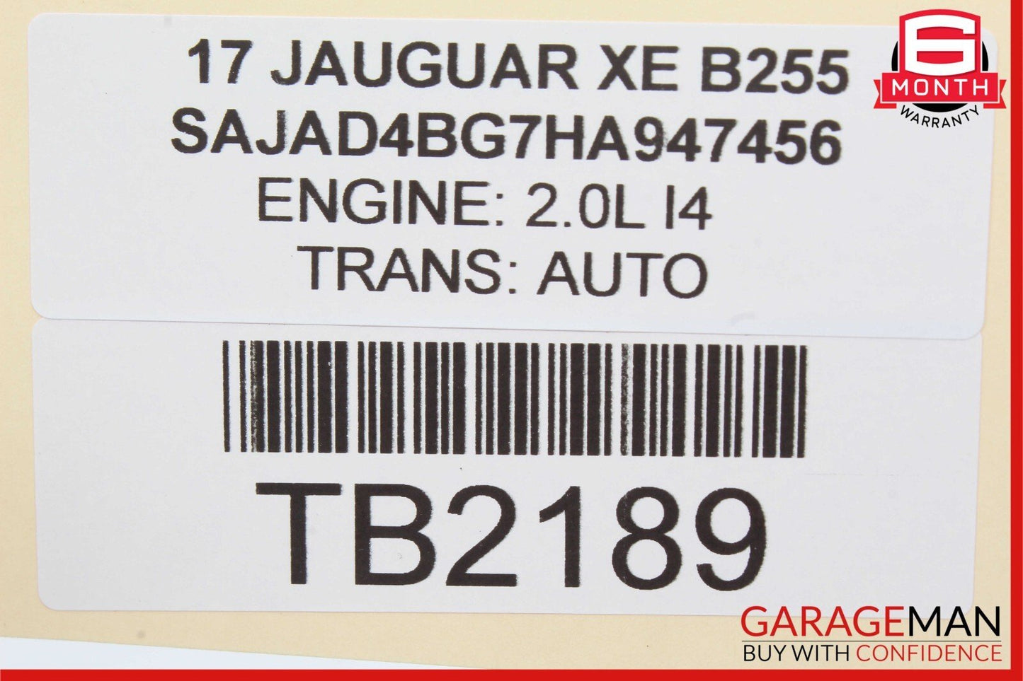 17-19 Jaguar XE 2.0 Rear Right Passenger Side Door Window Motor C39793-101 OEM
