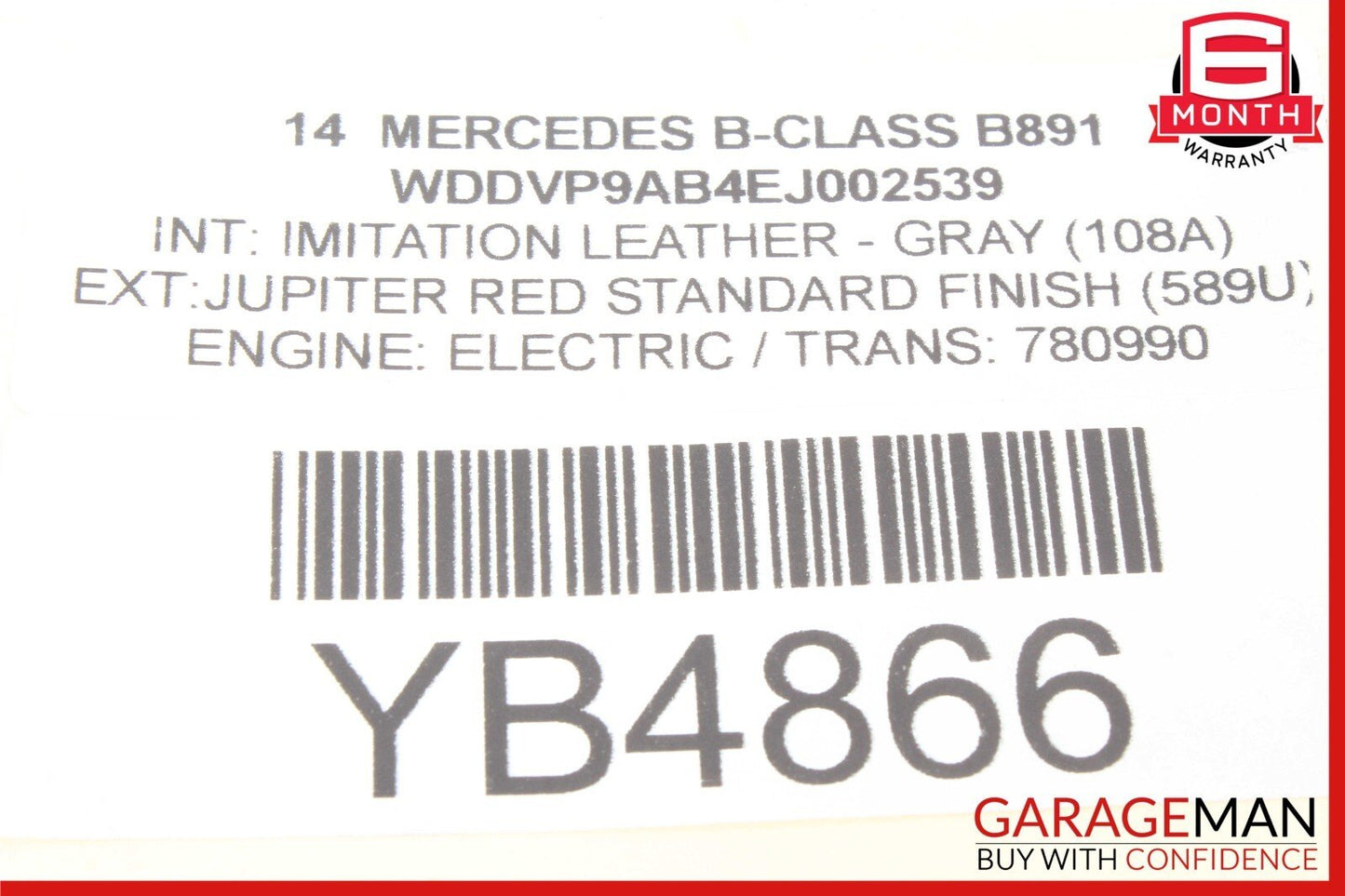 12-19 Mercedes B-Class W242 W246 Rear Right Side Suspension Lower Control Arm