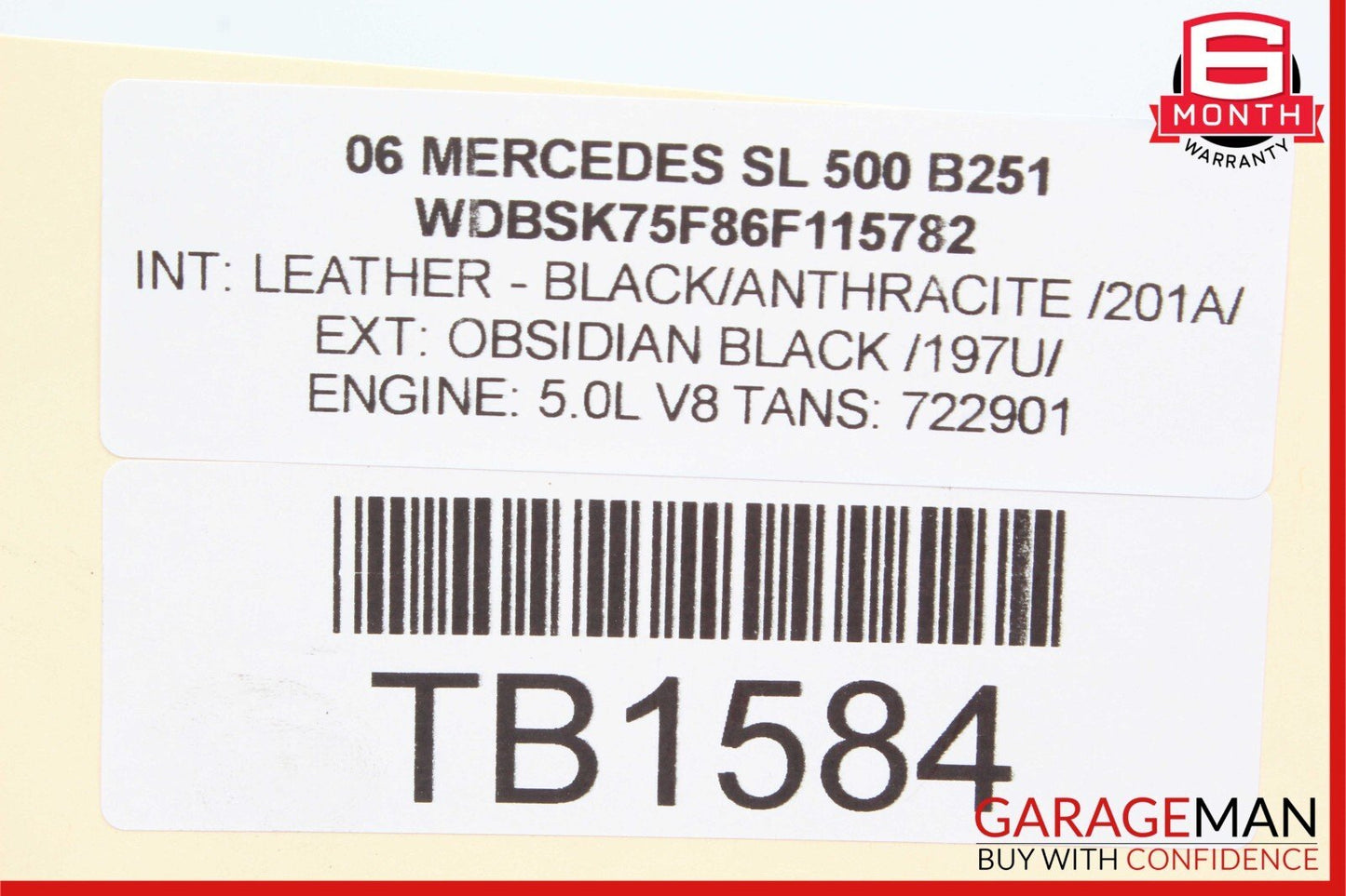 03-12 Mercedes R230 SL500 SLK350 SL55 Suspension Level Sensor 0025428818 OEM