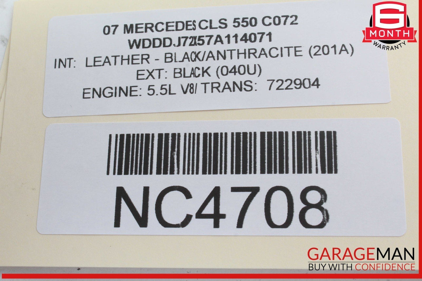 06-11 Mercedes W219 CLS550 Headlight Control Switch Black 2195450704 OEM