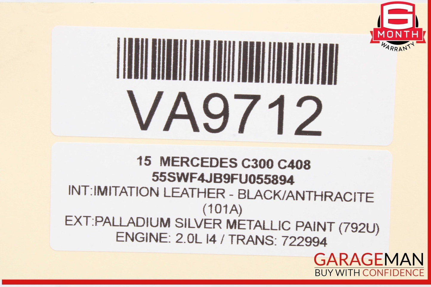 15-20 Mercedes W205 C300 Rear Right or Left Lower Rearward Control Arm OEM