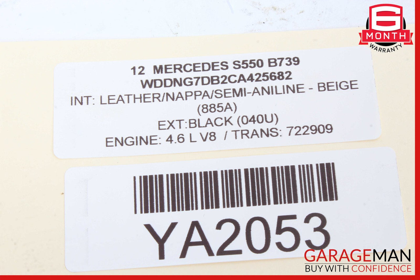 07-14 Mercedes W221 S550 CL550 Center Dash AC A/C Air Vent 2216890066 OEM