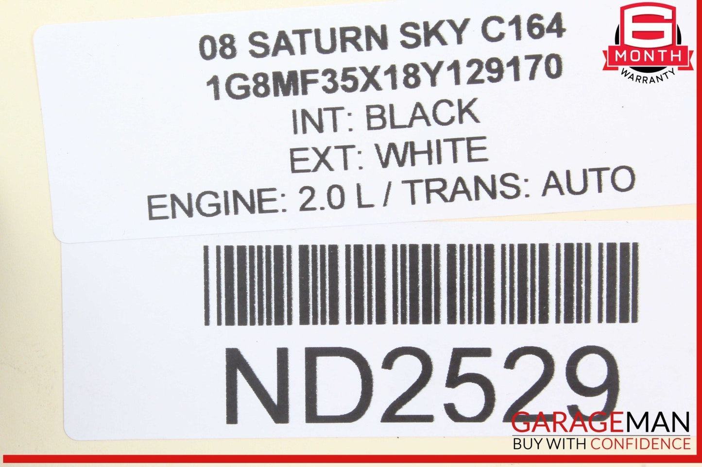 07-10 Saturn Sky Engine Coolant Expansion Overflow Reservoir Tank 10368831 OEM
