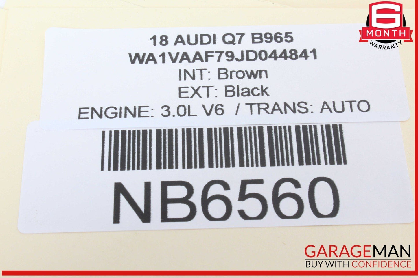 17-24 Audi Q7 Rear Left / Rear Right Upper Forward Control Arm 4M0505361G OEM