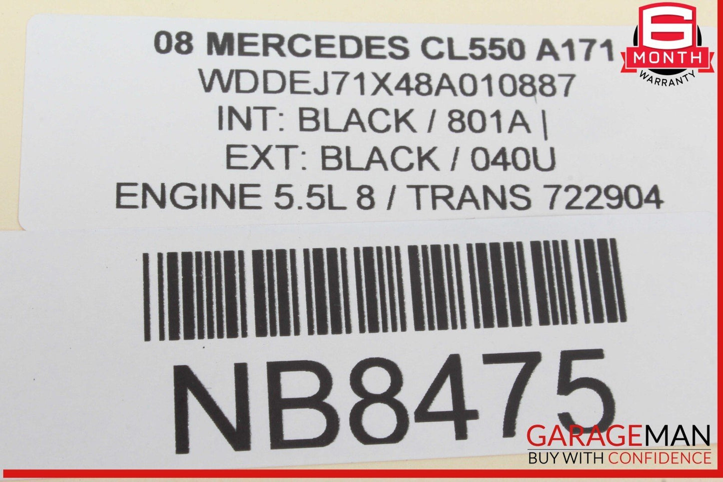 07-14 Mercedes W218 CL550 Electronic Parking Button Switch Control Module OEM
