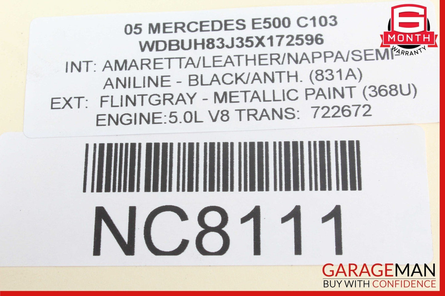 03-11 Mercedes W211 E500 Rear Left or Right Side Upper Control Arm 2303521805