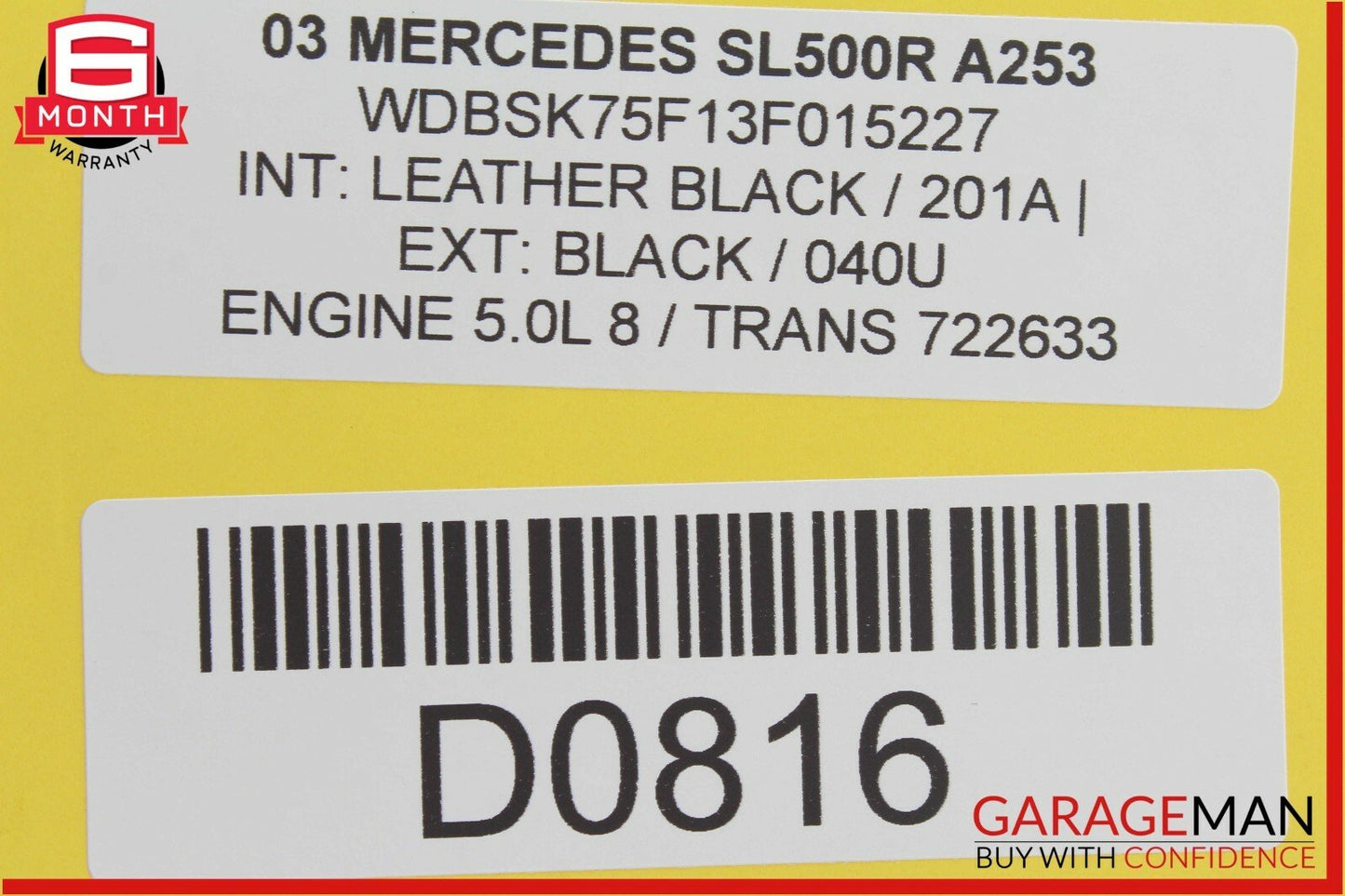 03-08 Mercedes R230 SL500 SL55 AMG Center Console ESP Switch Control Button OEM