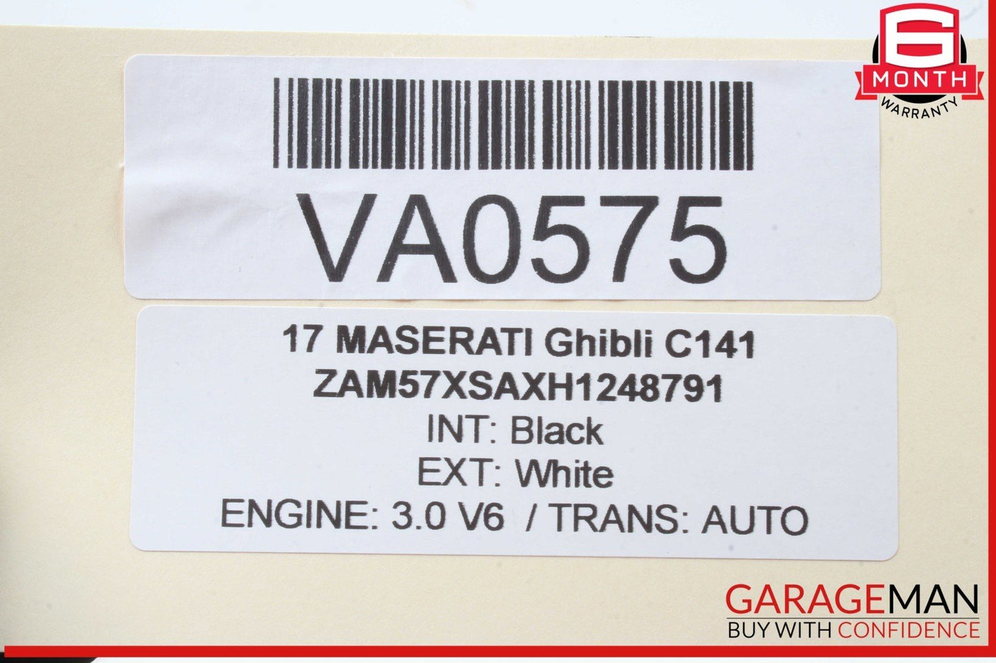 14-20 Maserati Ghibli M157 Brake Master Cylinder Power Booster 670006653 OEM