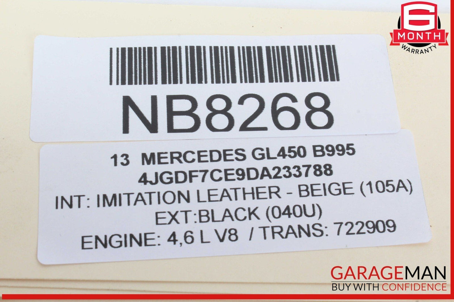 12-16 Mercedes X166 GL450 Rear Right Passenger Side Door Lock Latch Actuator OEM