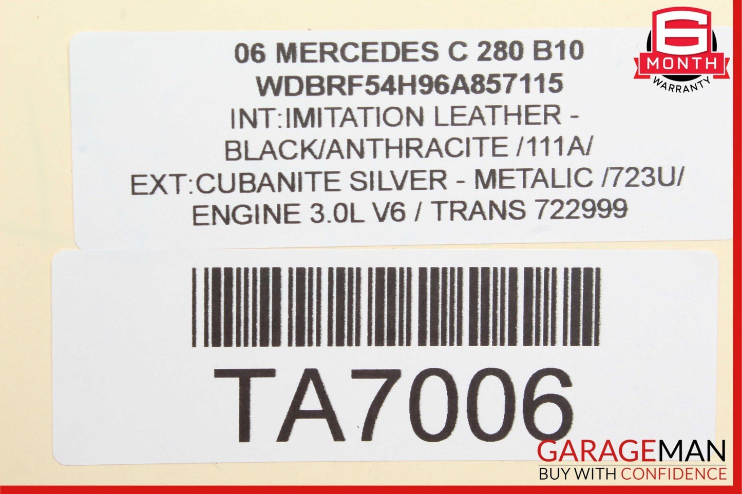 01-07 Mercedes W203 С280 C240 Rear Right Door Control Module 2038202285 OEM
