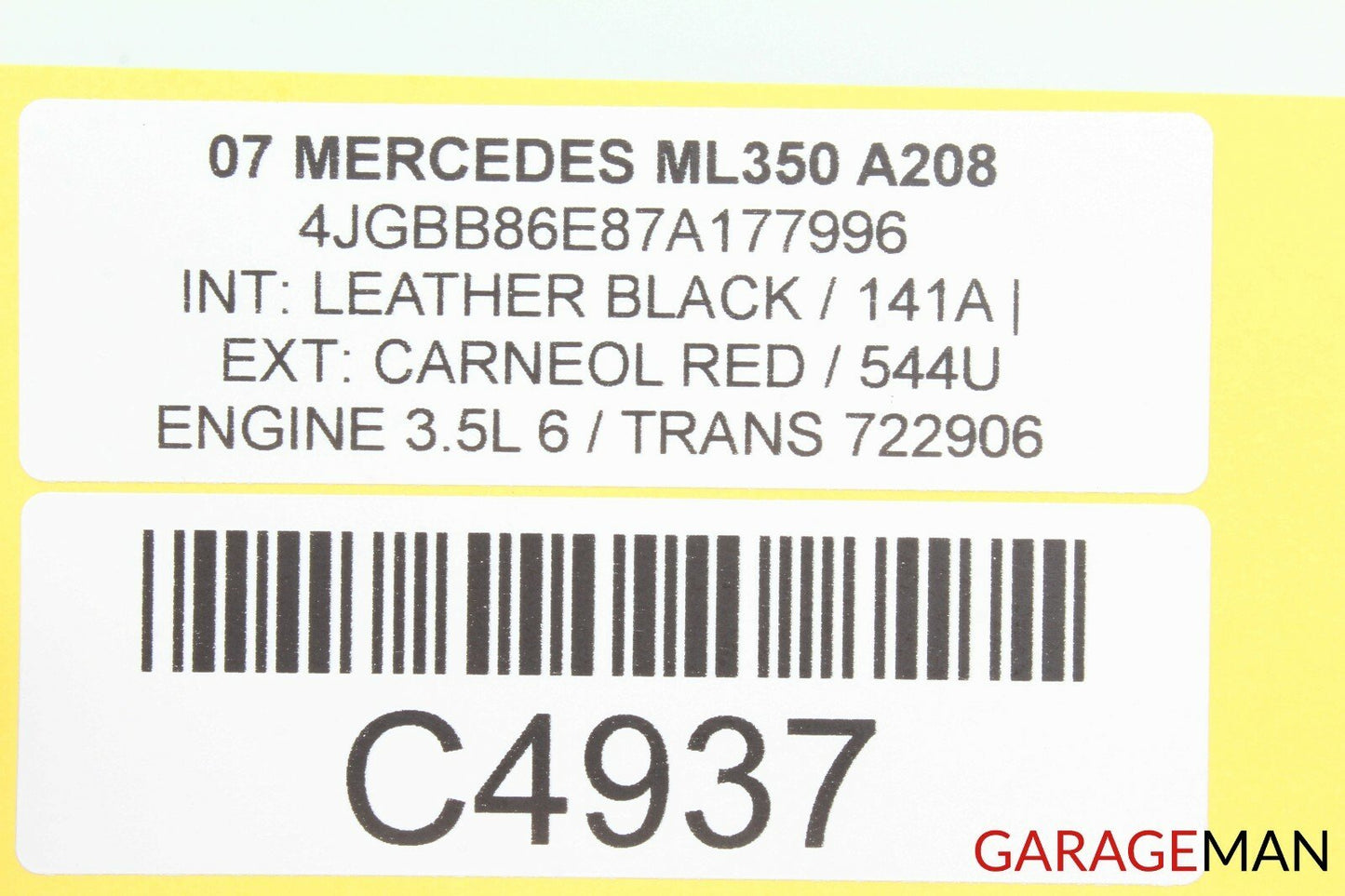 06-08 Mercedes W164 ML350 Compass Computer Control Module Unit 1648204026 OEM