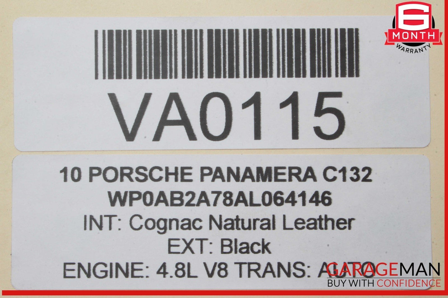 10-16 Porsche Panamera 970 Front Left Driver Side Hood Bonnet Shock Lift Strut