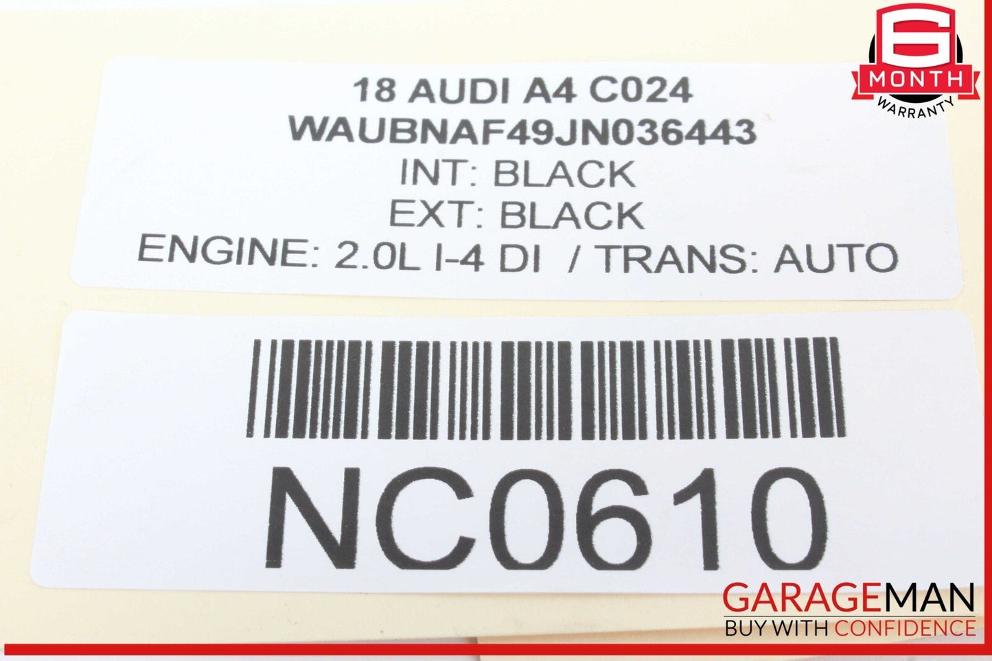 17-24 Audi A4 Quattro Front Right Passenger Side Window Regulator Motor OEM