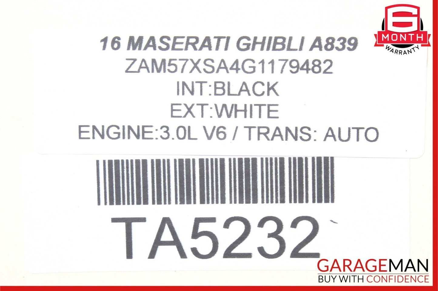 14-17 Maserati Ghibli Lumbar Power Seat Switch Control Module 56046232AA OEM