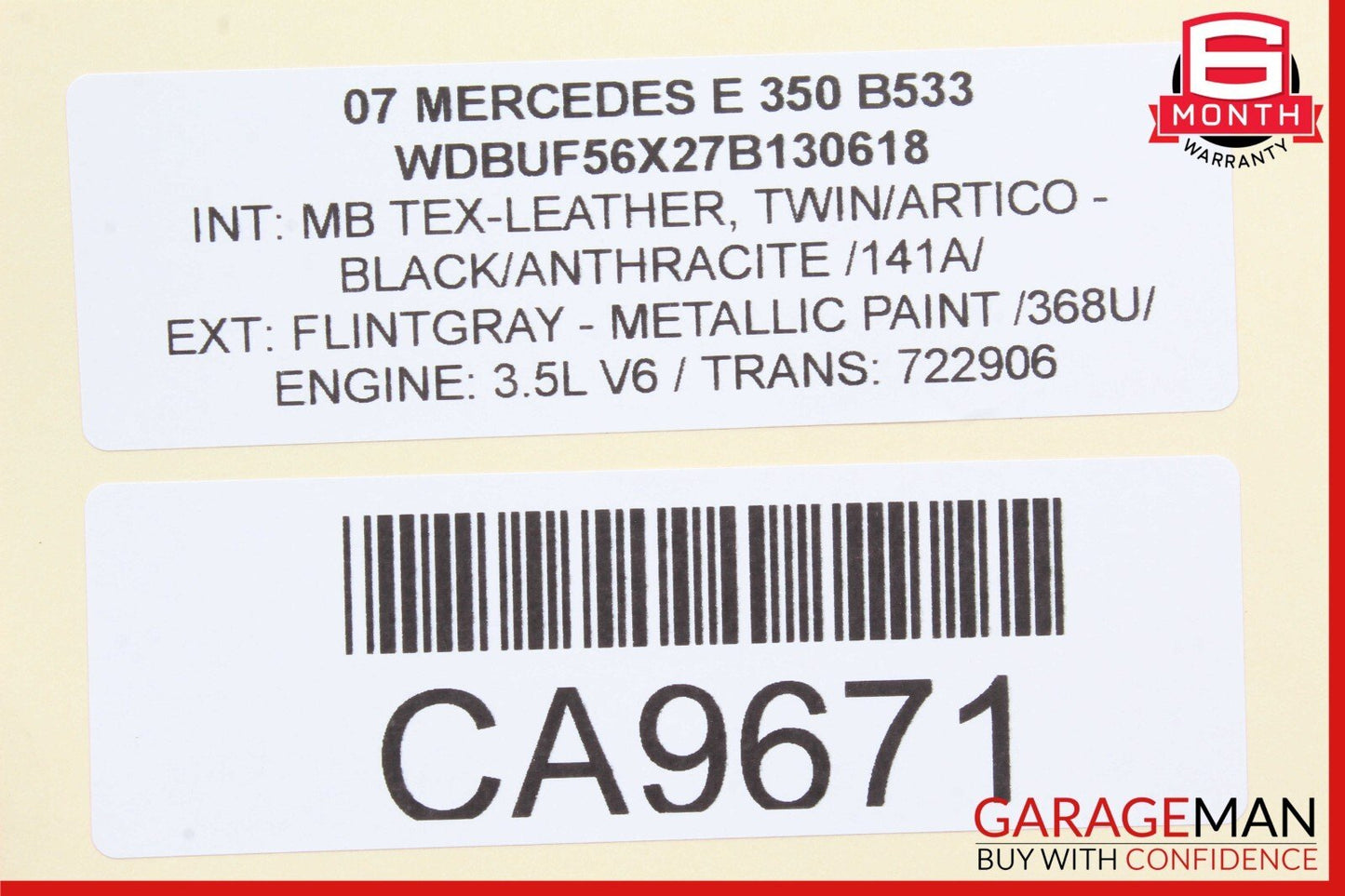 06-11 Mercedes W211 E350 M272 A/C Air Conditioner Compressor 0012308111 OEM