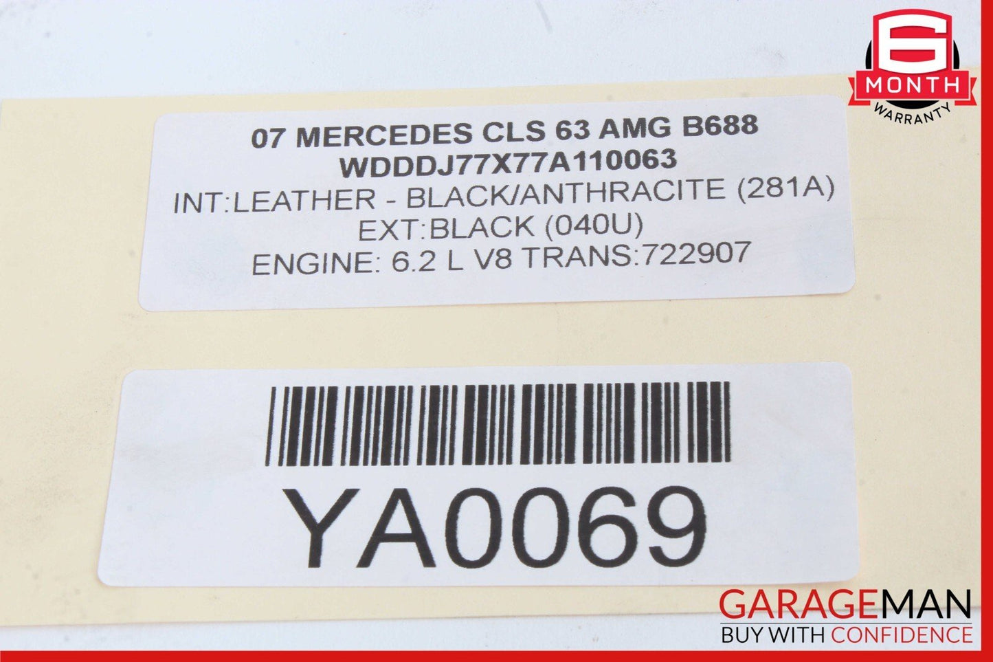 03-12 Mercedes-Benz CLS63 AMG W219 Rear Left Upper Control Arm 2113520901