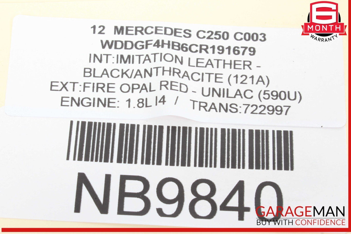 08-15 Mercedes W204 C250 C350 Front Left Side Suspension Upper Control Arm OEM