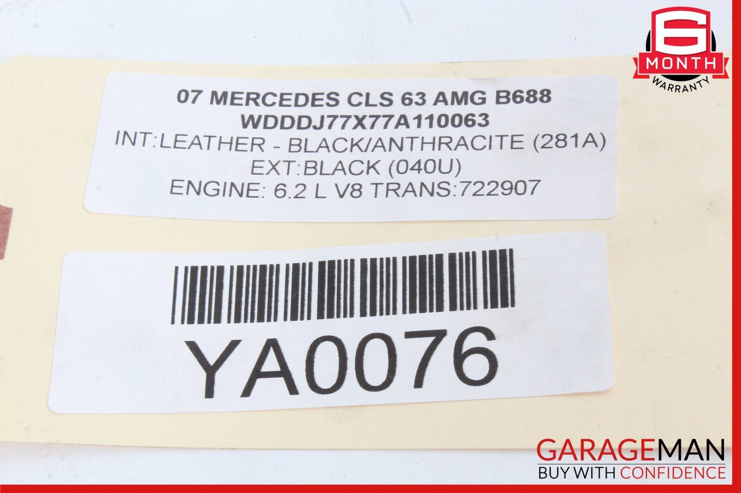 03-11 Mercedes W219 CLS63 AMG E350 Front Right Lower Rearward Control Arm OEM