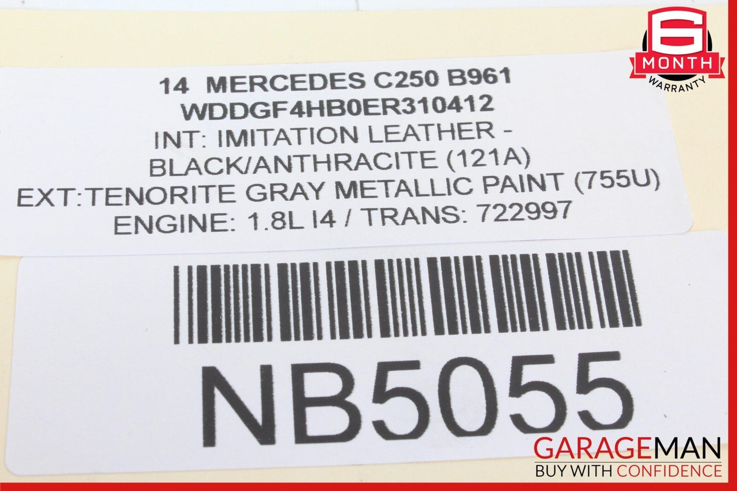 08-17 Mercedes W204 C250 C300 Rear Right / Left Suspension Upper Control Arm OEM