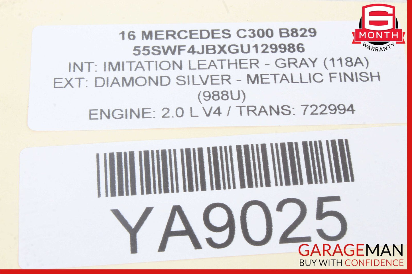 08-20 Mercedes W205 C300 Rear Left or Right Lower Suspension Control Arm OEM