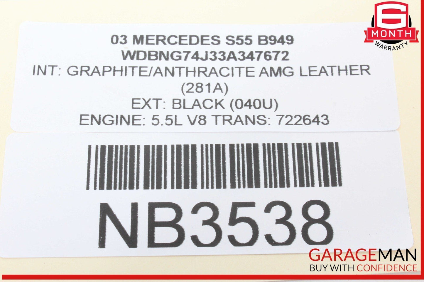 00-06 Mercedes W220 S55 AMG Side Rear View Mirror Adjust Switch Button