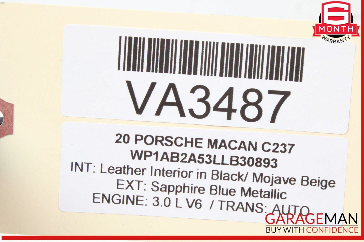 19-24 Porsche Macan 95B Engine Oil Cooler 06M117015M OEM