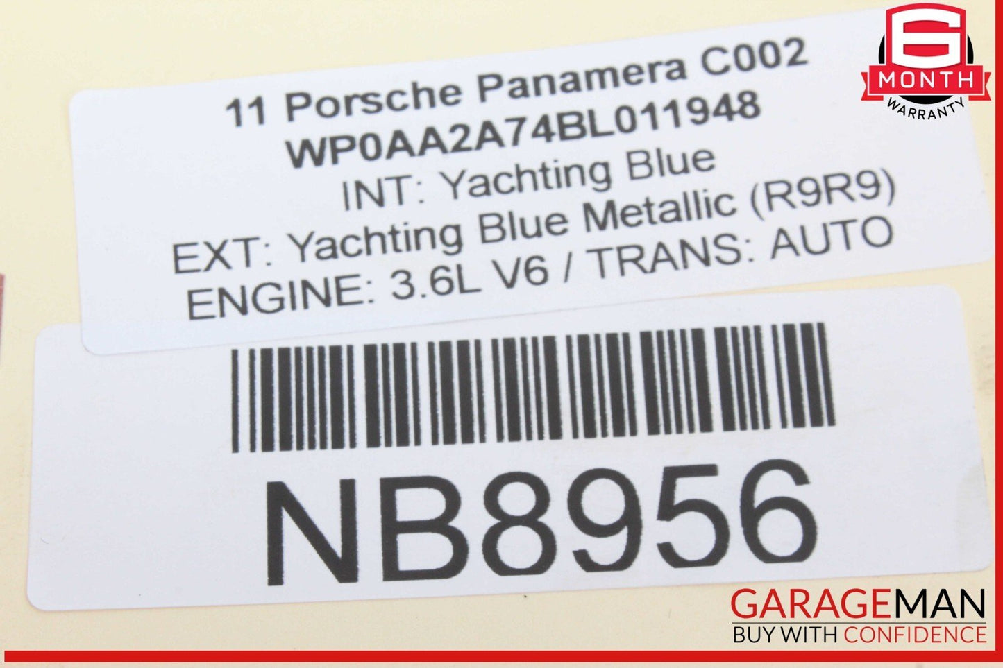10-16 Porsche Panamera 970 Rear Left Driver Side Door Lock Latch Actuator