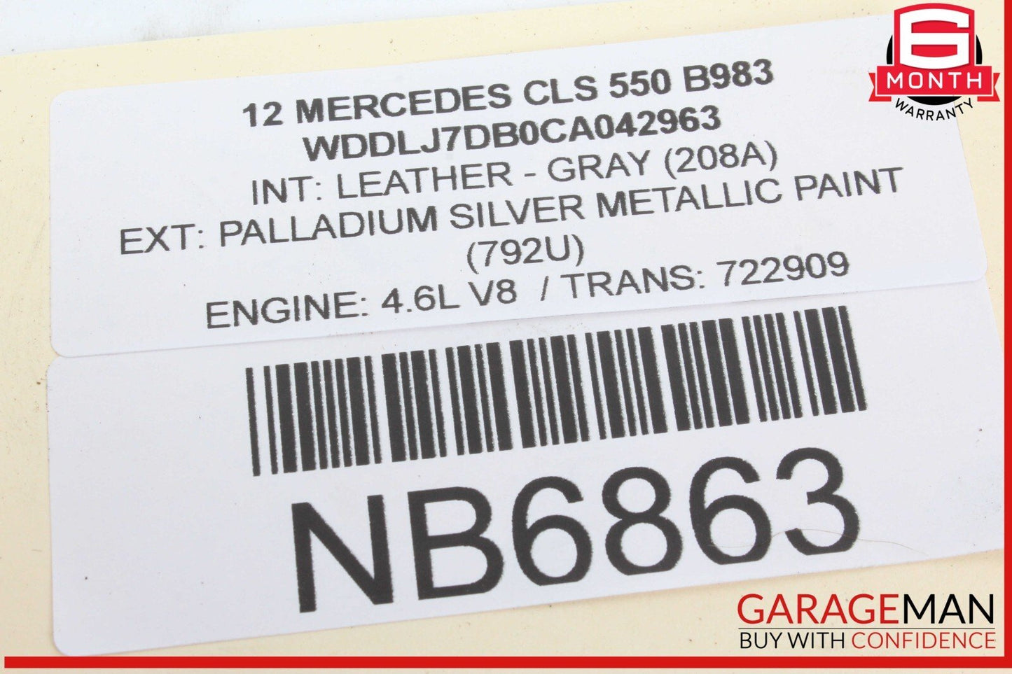 12-18 Mercedes W218 CLS550 CLS400 Rear Right Side Door Lock Latch Actuator OEM