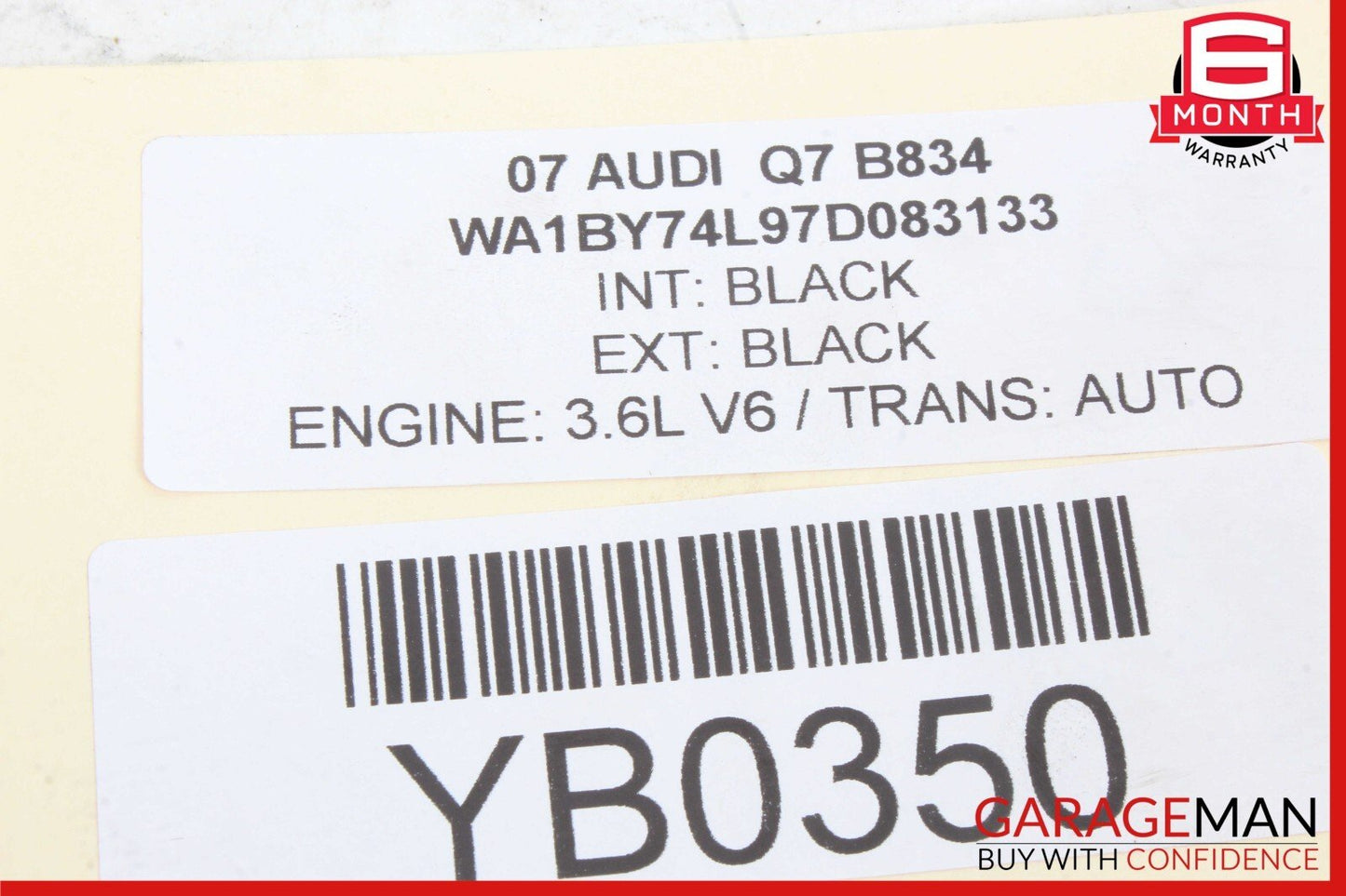 07-09 Audi Q7 4L Front Right Side Fog Light Lamp Surround Frame Trim OEM