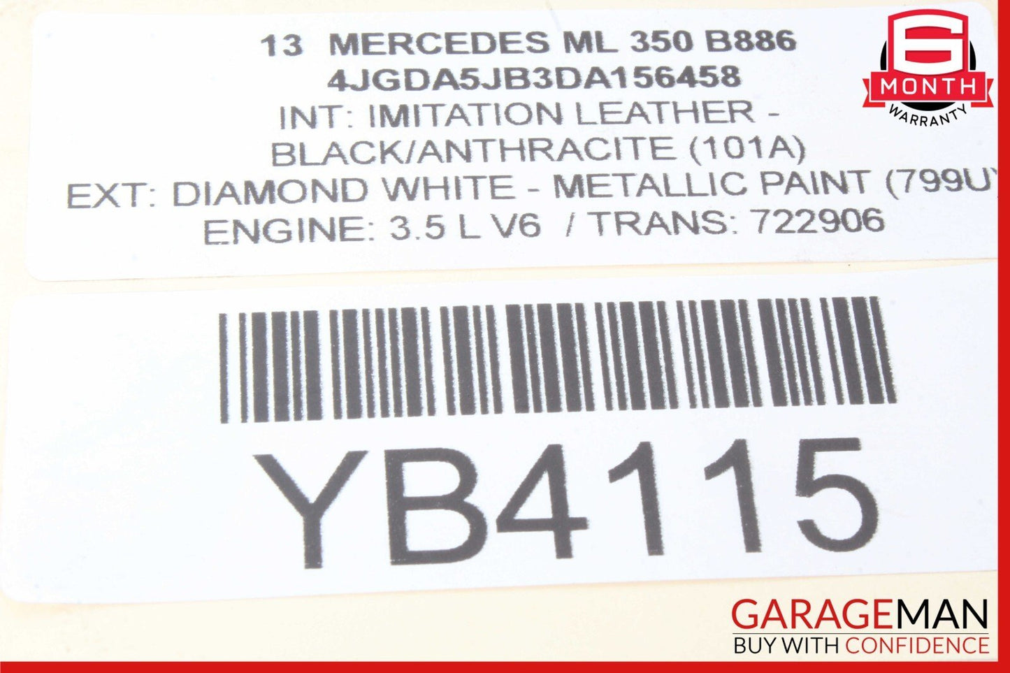 12-19 Mercedes W166 ML350 GL550 Rear Right Side Upper Lateral Control Arm OEM