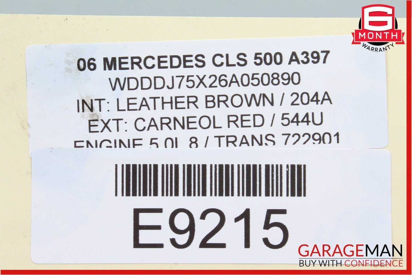 06-11 Mercedes W219 CLS500 Front Right Side Bumper Reinforcement Bar Bracket OEM