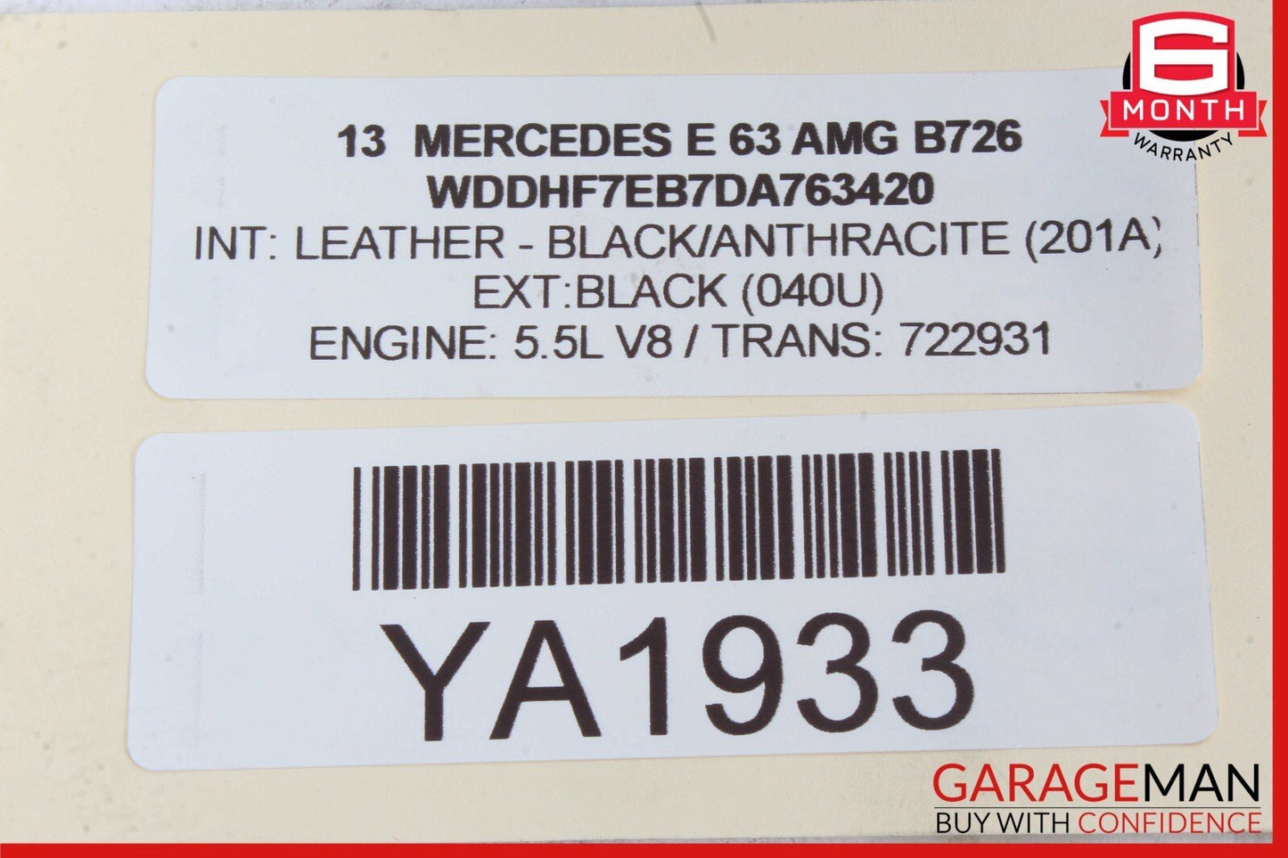 12-18 Mercedes W212 E63 AMG RWD Front Right Passenger Upper Control Arm OEM