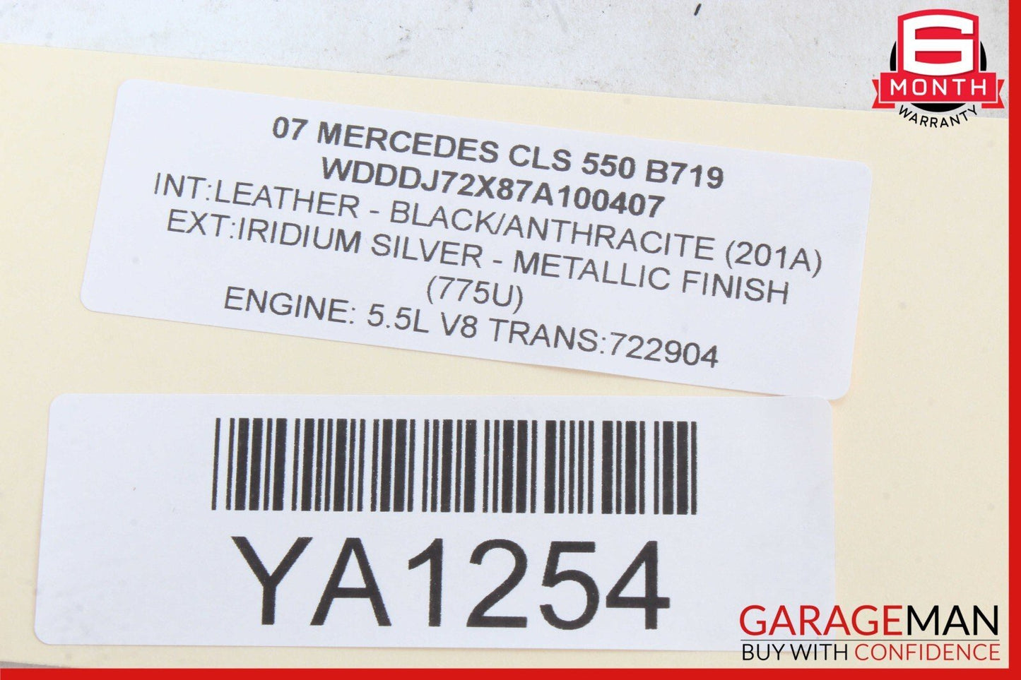 06-11 Mercedes W219 CLS550 CLS63 AMG Front Left Side Door Control Module Unit