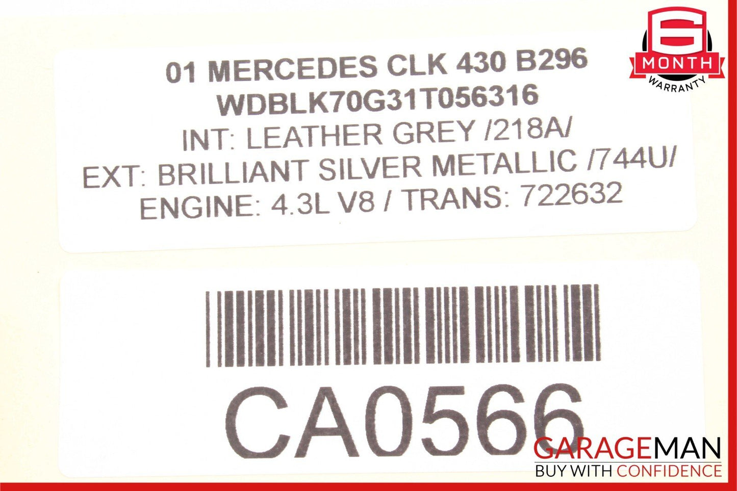 98-03 Mercedes E320 CLK430 Headlight Lamp Range Controller Module Unit