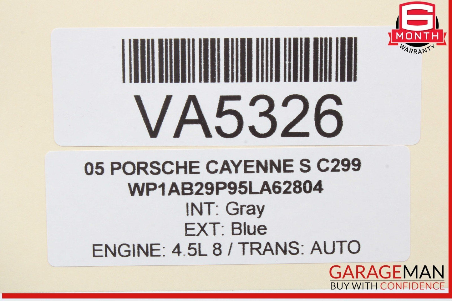 03-10 Porsche Cayenne S 955 957 Rear Right Side Door Lock Latch Actuator OEM