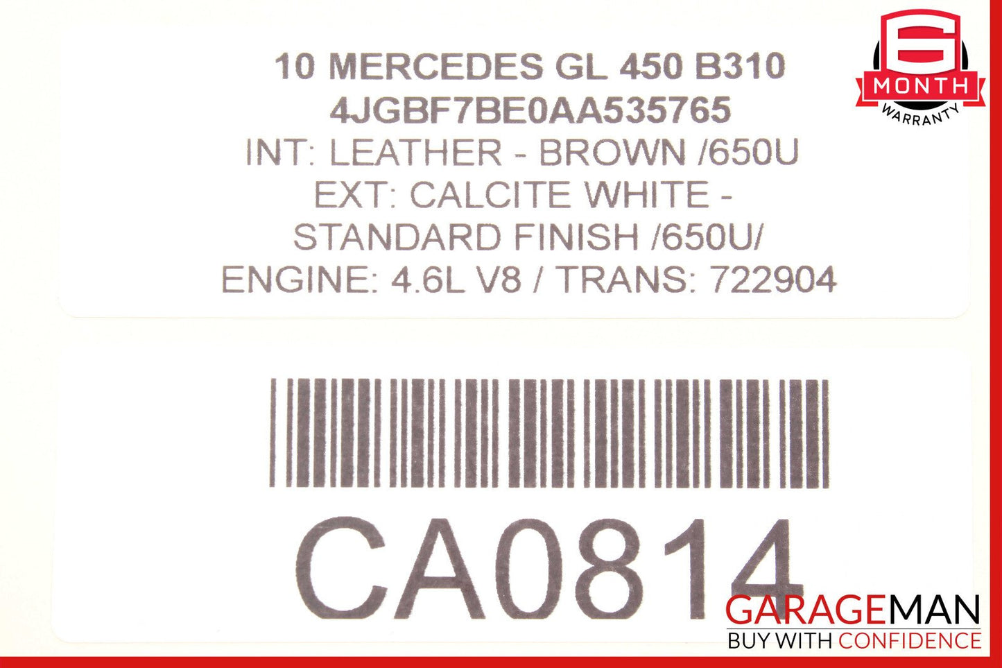 07-12 Mercedes X164 GL450 GL450 Third Seat Row Power Folding Control Module OEM