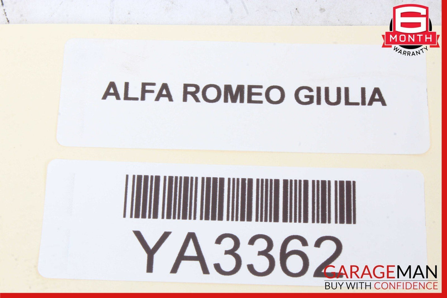 17-19 Alfa Romeo Giulia Front Left Gasket Cover Insert Foam Sound Insulation