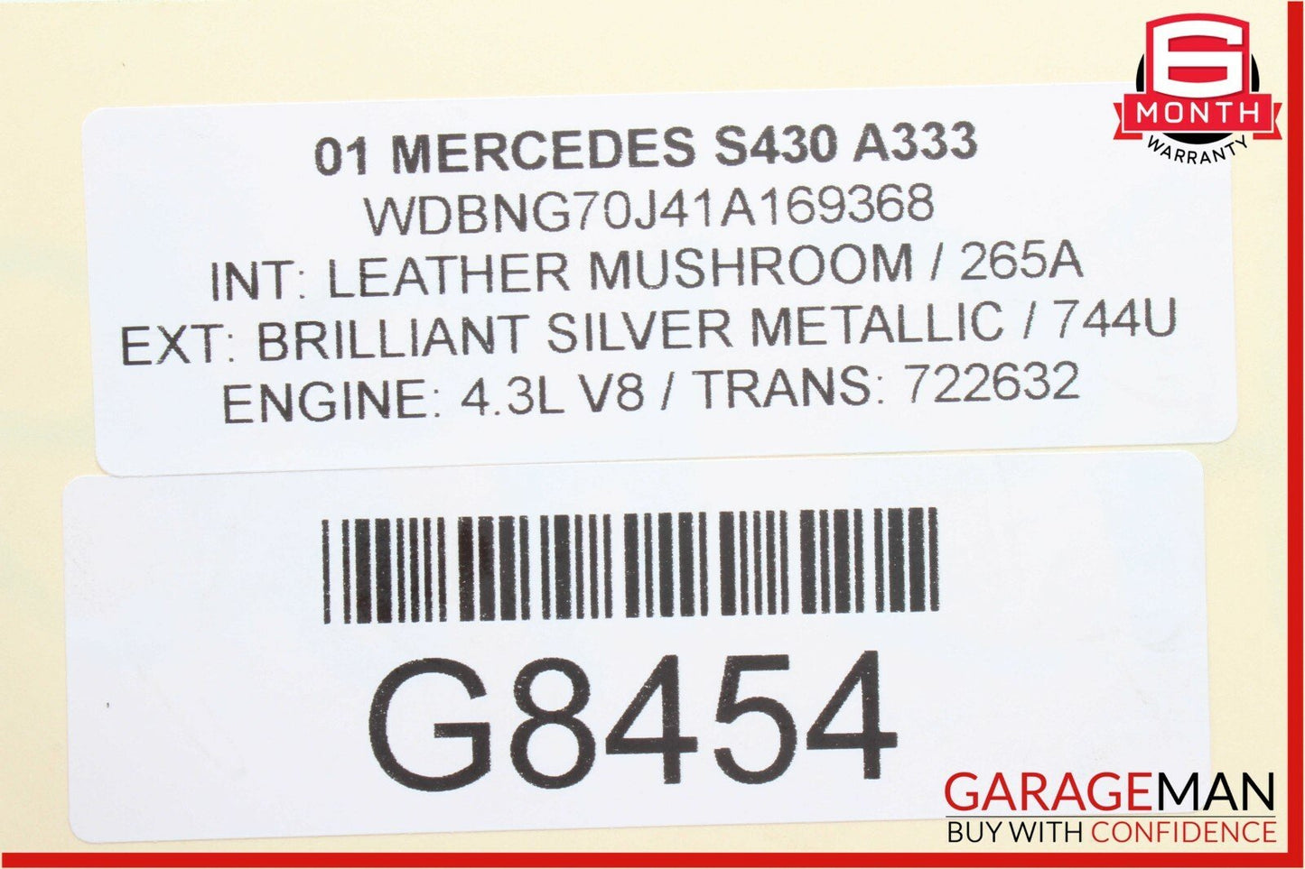 00-02 Mercedes W220 S430 Front Right Passenger Side Seat Controller Module OEM