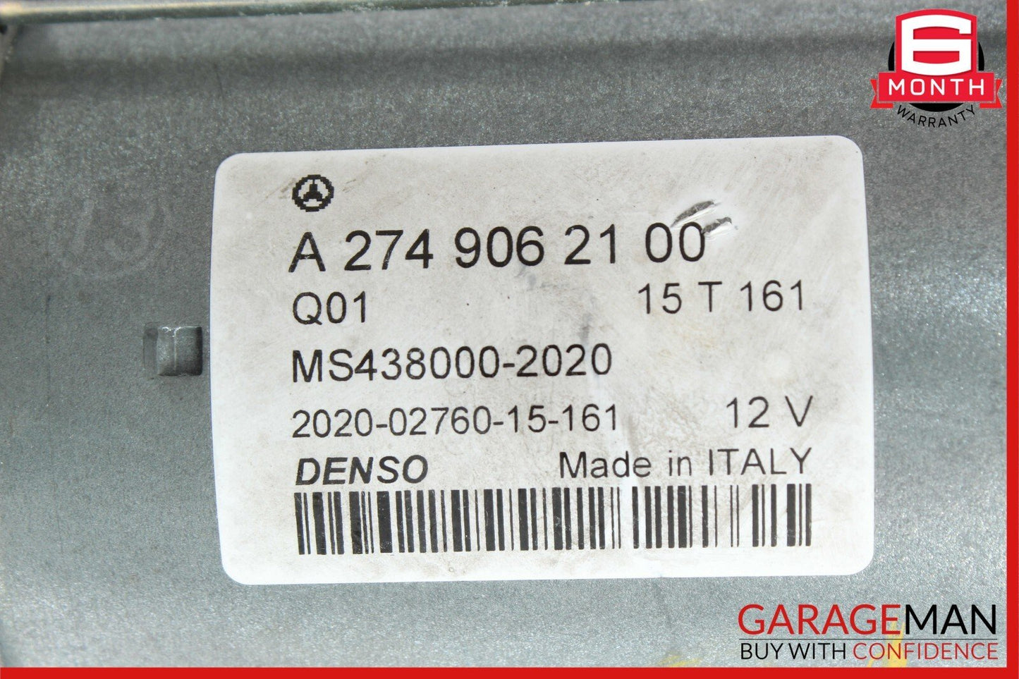 15-18 Mercedes W205 C250 C300 2.0L DENSO Engine Starter Motor 2749062100 OEM