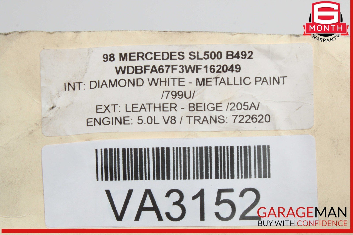 96-02 Mercedes R129 SL500 SL320 Front Right Side Door Lock Latch Actuator OEM