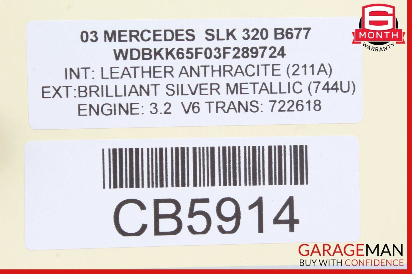 00-09 Mercedes R170 SLK320 SL550 Voice Command Control Module 2038205826 OEM