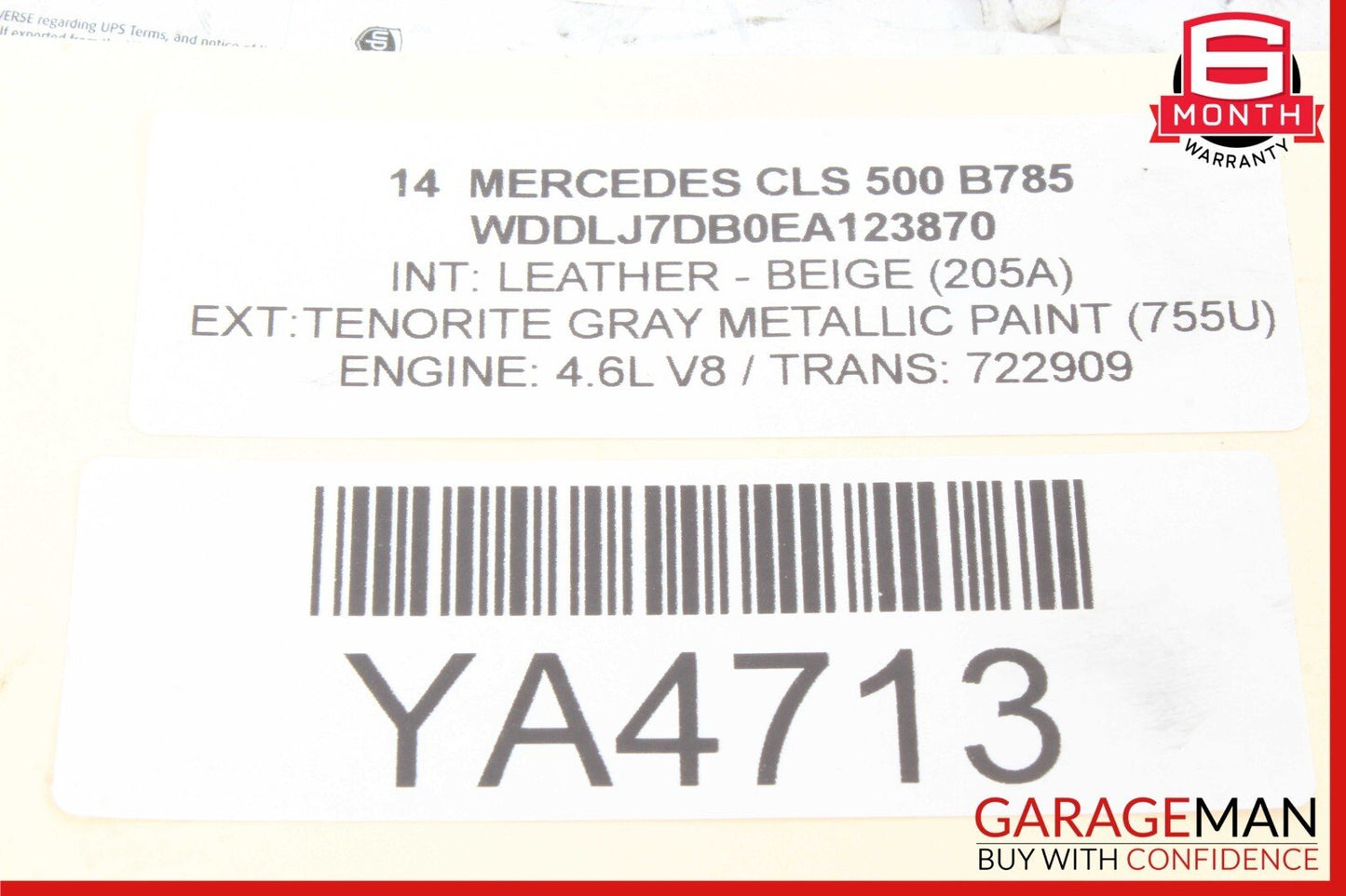 08-17 Mercedes W218 CLS550 E400 E550 Rear Trunk Lid Latch Lock Actuator OEM
