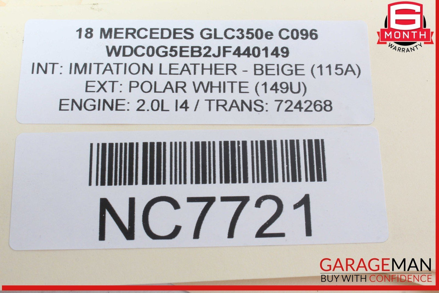 18-20 Mercedes X253 GLC350e Front Right Passenger Side Radiator Support Bracket