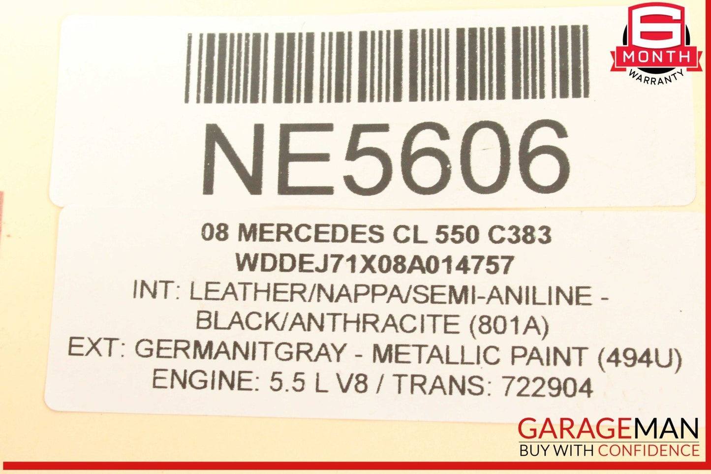 07-13 Mercedes W216 CL550 S400 Coolant Expansion Overflow Tank Reservoir OEM