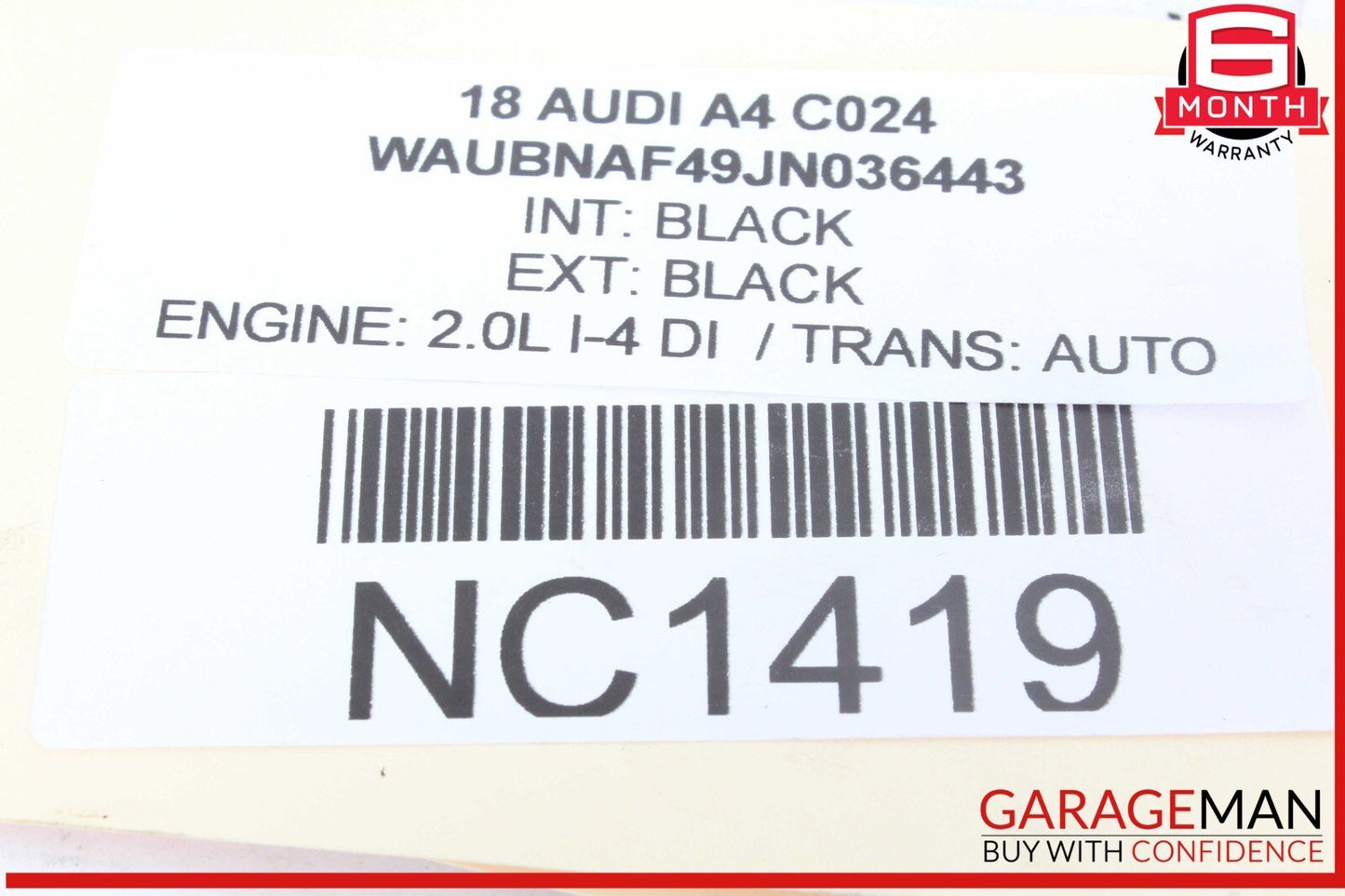 17-24 Audi A4 Power Brake Booster Master Cylinder 8W0612103B OEM