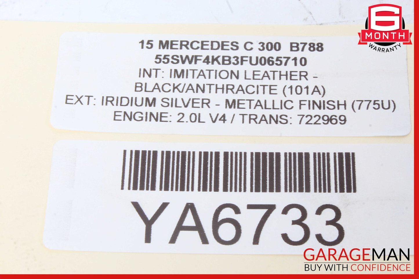 15-20 Mercedes W205 C350e GLC43 AMG Front Dashboard Inlet Air AC A/C Vent Grille