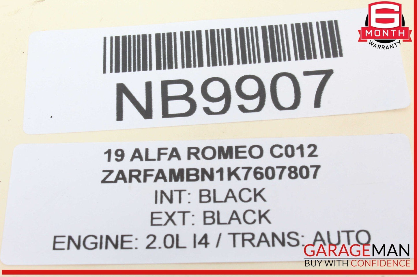 17-23 Alfa Romeo Giulia Tailgate Trunk Lid Release Open Switch 50554695 OEM