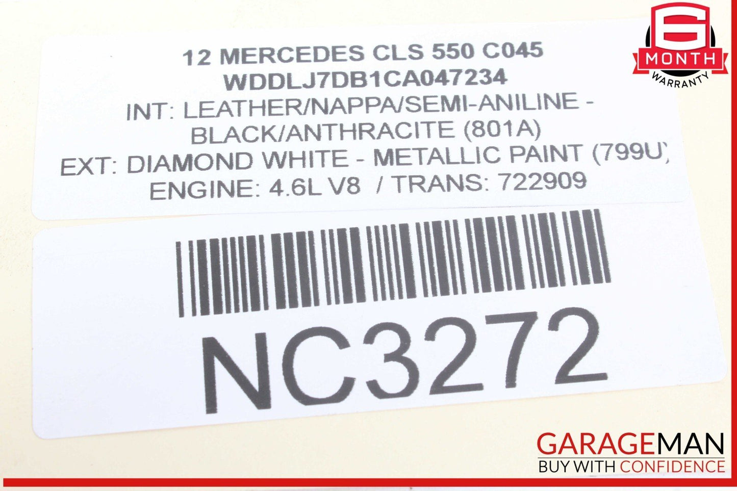 12-14 Mercedes W218 CLS550 E250 Power Brake Booster Master Cylinder Reservoir