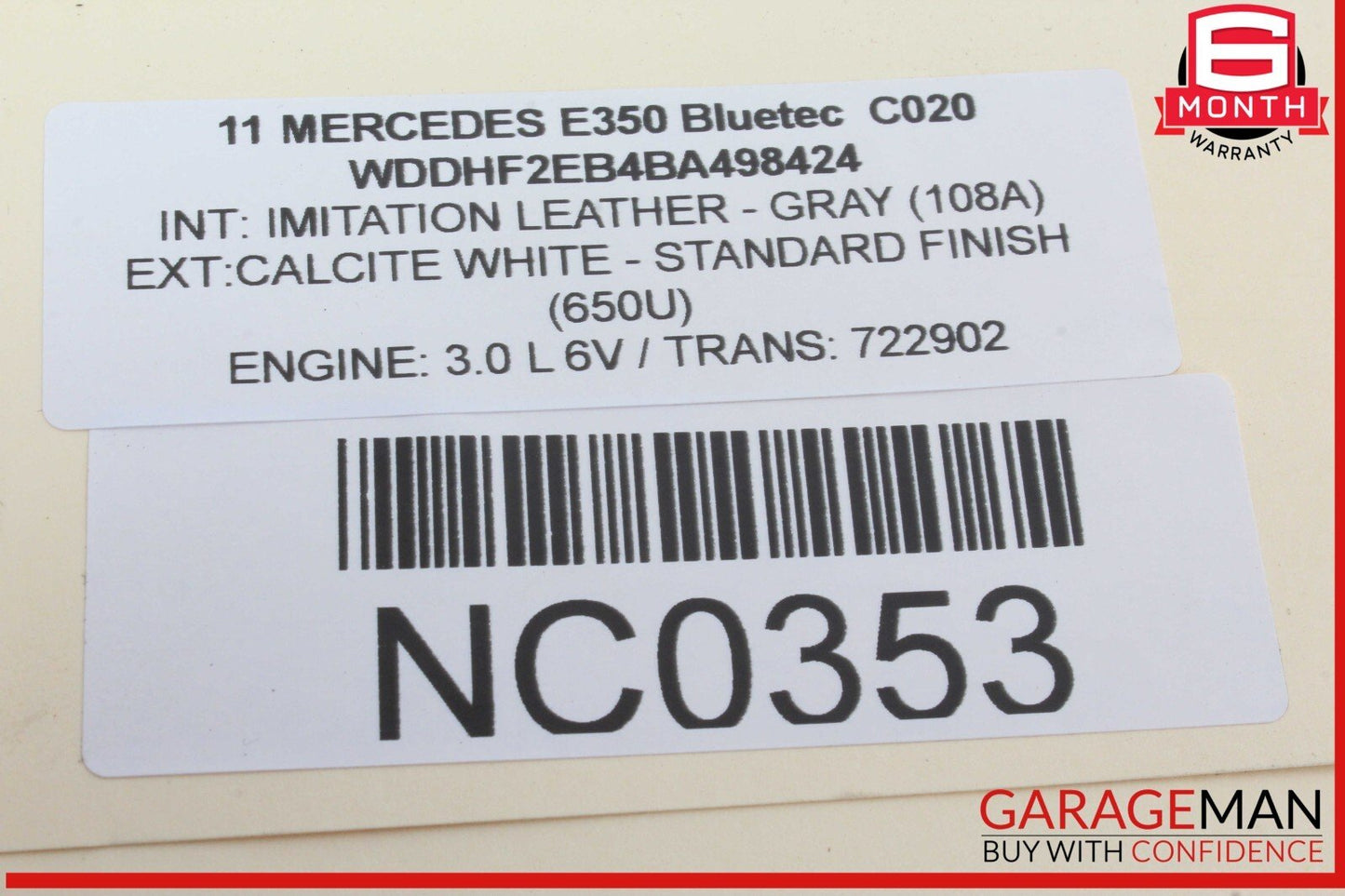 08-17 Mercedes W212 E350 Bluetec Trunk Lid Latch Lock Actuator 2047500185 OEM