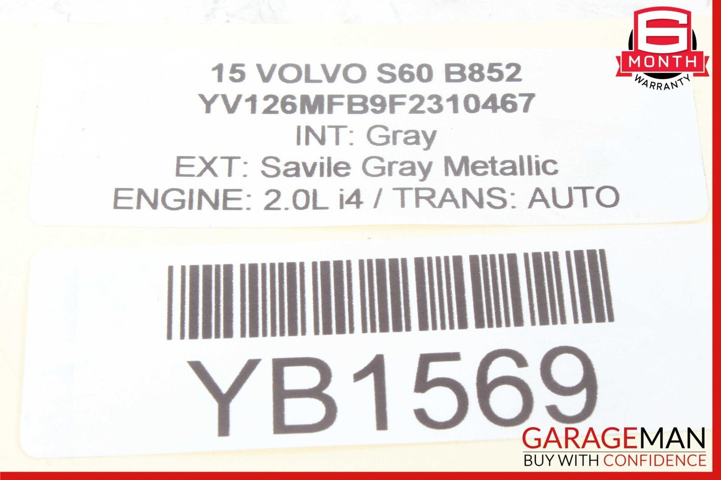 11-18 Volvo S60 V60 Rear Left / Right Side Upper Suspension Control Arm OEM